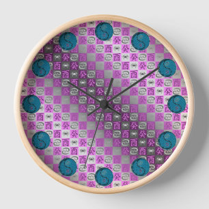 Horloge Cancer & Coq d'Eau