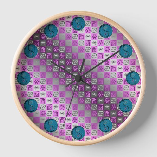 Horloge Cancer & Coq d'Eau (Recto)