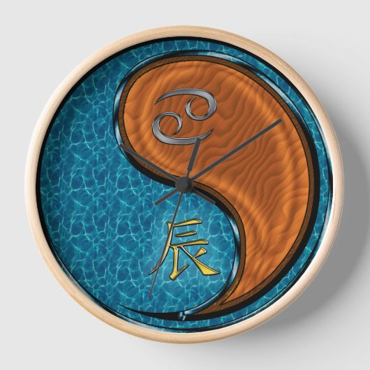 Horloge Cancer & Dragon de Bois (Recto)