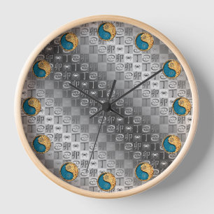 Horloge Cancer & Lapin de Feu