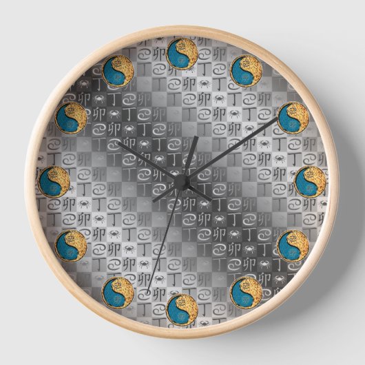 Horloge Cancer & Lapin de Feu (Recto)