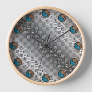 Horloge Cancer & Lapin de Terre