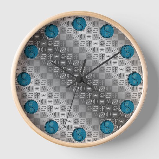 Horloge Cancer & Lapin d'Eau (Recto)