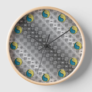 Horloge Cancer & Lapin Métal