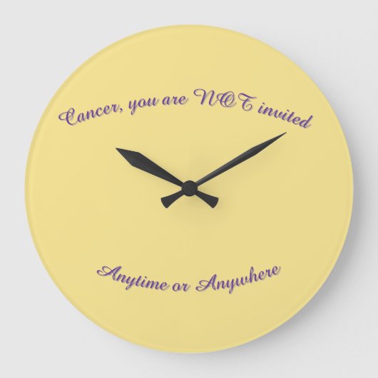 Horloge cancer non invité (Recto)