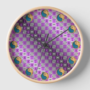 Horloge Cancer & Sanglier de feu