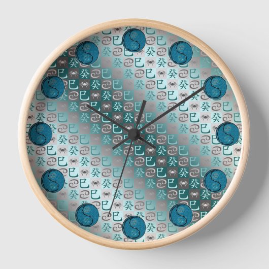 Horloge Cancer & Serpent d'eau (Recto)