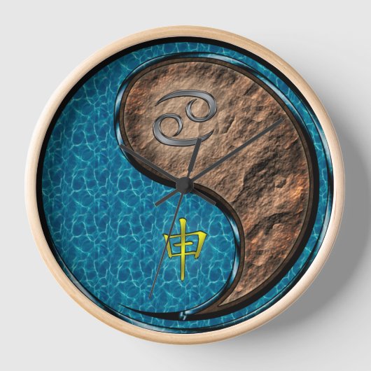 Horloge Cancer & Singe Terre (Recto)
