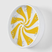 Horloge Candy Peppermenthe tourbillon jaune et blanc Horlo (Angle)