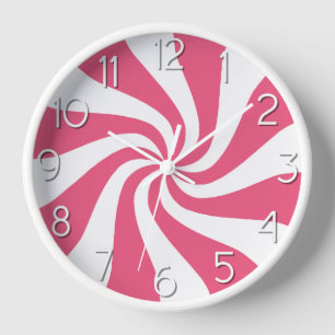 Horloge Candy Peppermenthe tourbillon rose et blanc horlog