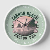 Horloge Cannon Beach Retro Vignette (Recto)