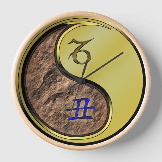 Horloge Capricorne & Bœuf de métal (Recto)
