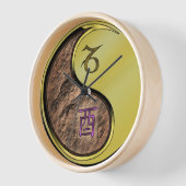 Horloge Capricorne & Coq de Métal (Angle)