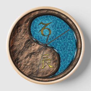 Horloge Capricorne & Dragon d'eau