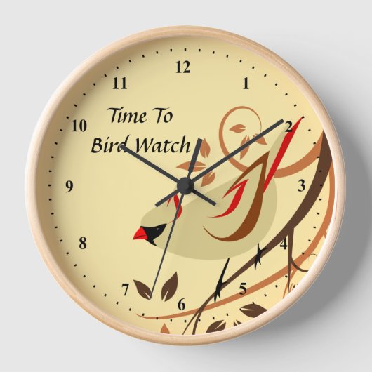 Horloge Cardinal Birdwatcher (Recto)