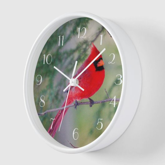 Horloge Cardinal rouge Perch (Angle)