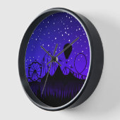 Horloge Carnaval nuit été équitation noir bleu (Angle)
