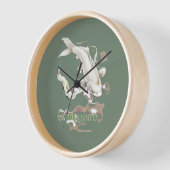 Horloge Carpe japonaise Symbole de la sérénité Temps Inspi (Angle)