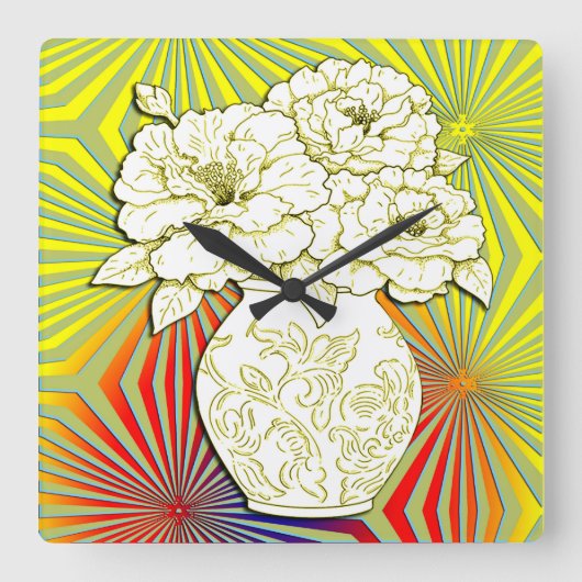 Horloge Carré Art déco des années 1920 (Recto)