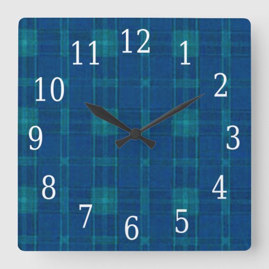 Horloge Carré bleue (Recto)