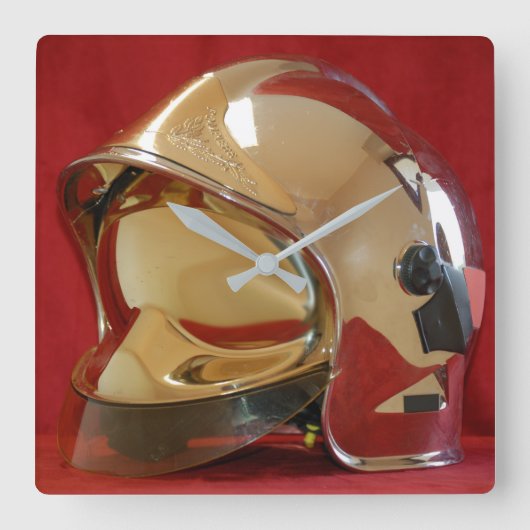 Horloge carré casque F1 Sapeur Pompier (Recto)