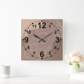 Horloge Carré minimaliste moderne (Maison)