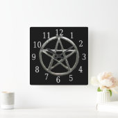 Horloge Carré Pentacle (Maison)