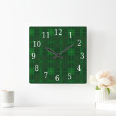 Horloge Carré verte (Maison)