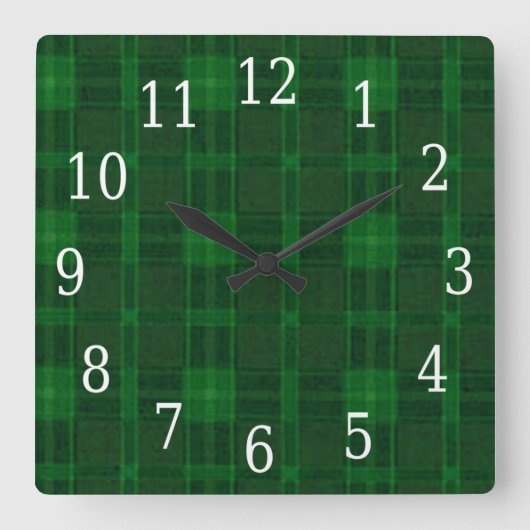 Horloge Carré verte (Recto)