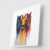 HORLOGE CARRÉE . (Angle)