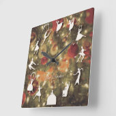 HORLOGE CARRÉE くるみ割り人形 壁時計 (Angle)