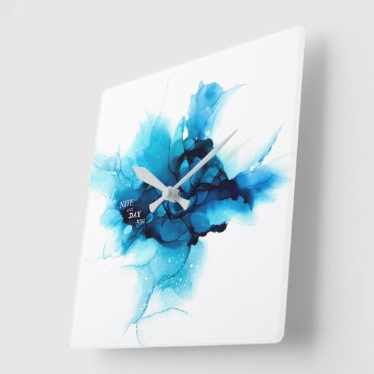 HORLOGE CARRÉE アルコールインク-抽象絵画- (Angle)