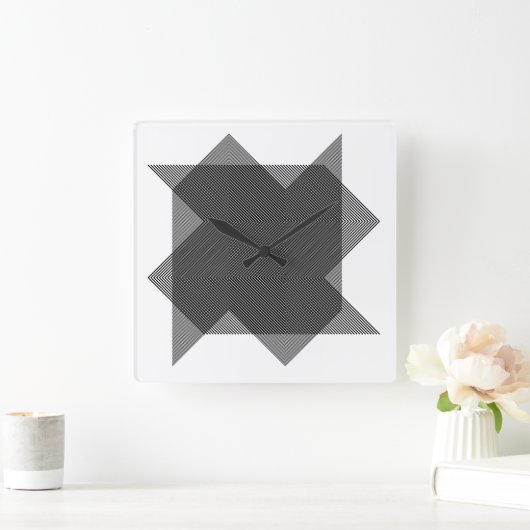 HORLOGE CARRÉE モアレ現象でアート作品　030 (Maison)