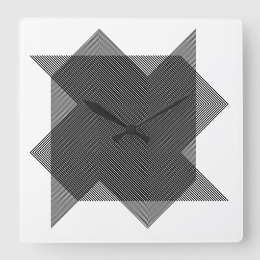 HORLOGE CARRÉE モアレ現象でアート作品 030 (Recto)