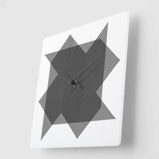 HORLOGE CARRÉE モアレ現象でアート作品　030 (Angle)