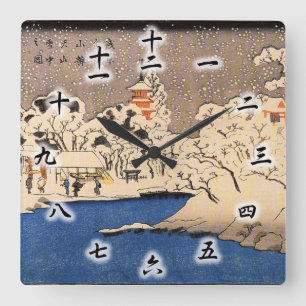 Horloge Carrée 雪の浅草, 国芳 Milou Asakusa, Kuniyoshi, Ukiyo-e