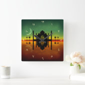 Horloge Carrée 1001 Oriental Night Reflection (Maison)