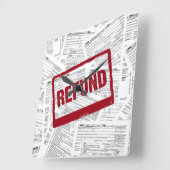 Horloge Carrée 1040 Formulaires fiscaux pour 2020 (Angle)