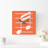 Horloge Carrée 16th note 4 (Maison)