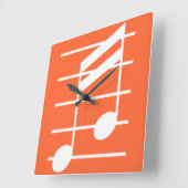 Horloge Carrée 16th note 4 (Angle)