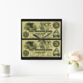 Horloge Carrée 1860 Hingham Massachusetts Note à cinq dollars (Maison)