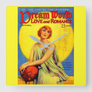 Horloge Carrée 1920 Dream World magazine couverture