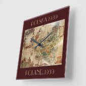 HORLOGE CARRÉE 1939 MAP OF POLAND (Angle)