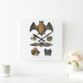 Horloge Carrée 19e impression de chaume C. (Maison)