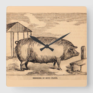 Horloge Carrée 19th century pit 'Breeder in Good Flesh'