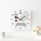 HORLOGE CARRÉE 1 ÉTOILE DE CAMPAGNE KOSOVO WAR VETERAN (Maison)