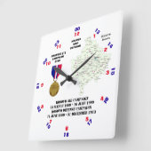 HORLOGE CARRÉE 1 ÉTOILE DE CAMPAGNE KOSOVO WAR VETERAN (Angle)