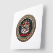 Horloge Carrée [200] Templar Coat of Arms (Angle)