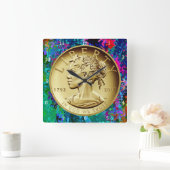 HORLOGE CARRÉE 2017 GOLD LADY LIBERTY COIN (Maison)