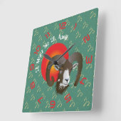 Horloge Carrée 21 mars au 20 avril (Angle)